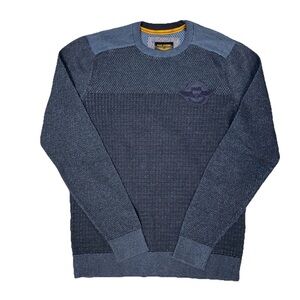 PME Legend American Classic Knit Crewneck Sweater Emblem Size Medium Navy